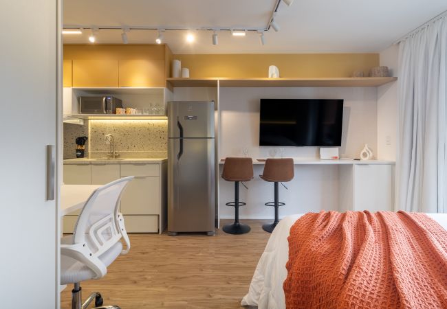 Studio in São Paulo - Complete Studio in Perdizes: PUC one step away, with Swimming Pool and Fitness Studio in São Paulo - Complete Studio in Perdizes: PUC one step away, with Swimming Pool and Fitness