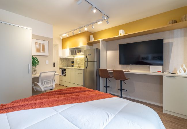 Studio in São Paulo - Complete Studio in Perdizes: PUC one step away, with Swimming Pool and Fitness Studio in São Paulo - Complete Studio in Perdizes: PUC one step away, with Swimming Pool and Fitness