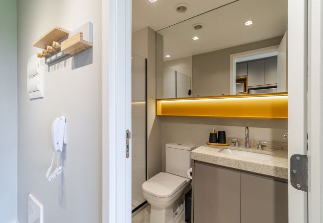 Studio in São Paulo - Campo Belo, swimming pool, GYM and Air Studio in São Paulo - Campo Belo, swimming pool, GYM and Air