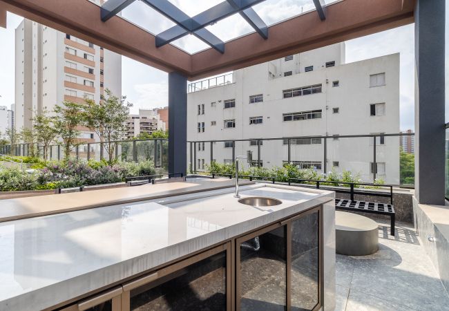 Studio in São Paulo - Campo Belo, swimming pool, GYM and Air Studio in São Paulo - Campo Belo, swimming pool, GYM and Air