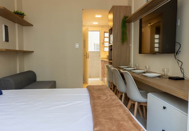 Apartment in Santos - Apto com Wi-Fi frente mar - Conforto e Praticidade Apartment in Santos - Apto com Wi-Fi frente mar - Conforto e Praticidade