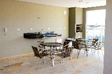 Apartment in Ubatuba - Apto c área gourmet a 300m da Praia das Toninhas