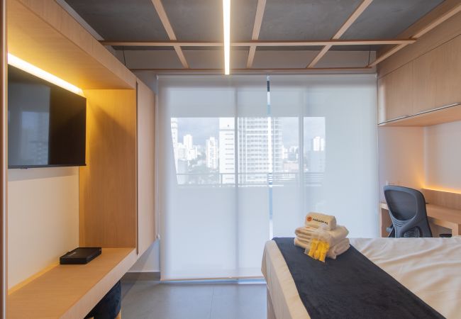 Studio in São Paulo - Estilo y Confort Próximo ao Allianz Parque | SP-P1208B Studio in São Paulo - Estilo y Confort Próximo ao Allianz Parque | SP-P1208B