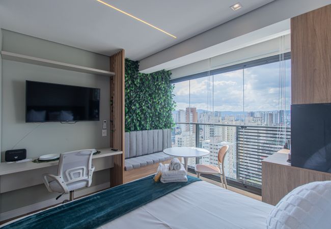Studio in São Paulo - Elegance and Comfort Near Allianz Parque | SP-P1607A Studio in São Paulo - Elegance and Comfort Near Allianz Parque | SP-P1607A