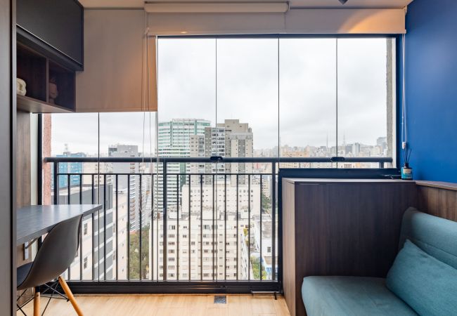 Studio in São Paulo - City view from the 22nd floor Studio in São Paulo - City view from the 22nd floor