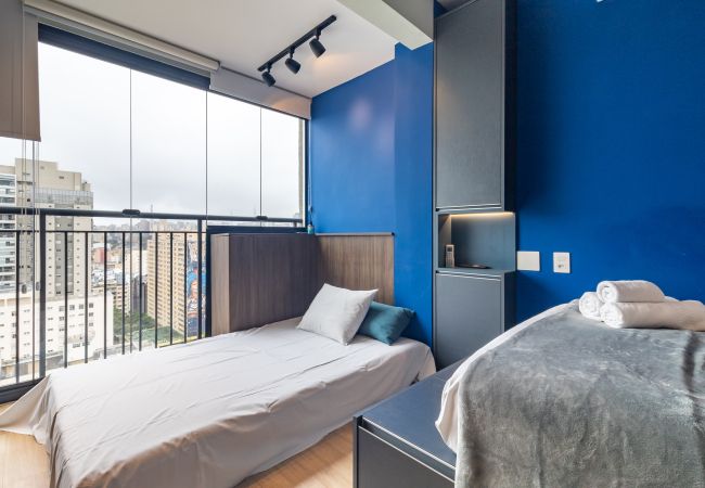 Studio in São Paulo - City view from the 22nd floor Studio in São Paulo - City view from the 22nd floor