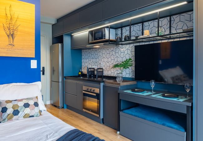 Studio in São Paulo - City view from the 22nd floor Studio in São Paulo - City view from the 22nd floor