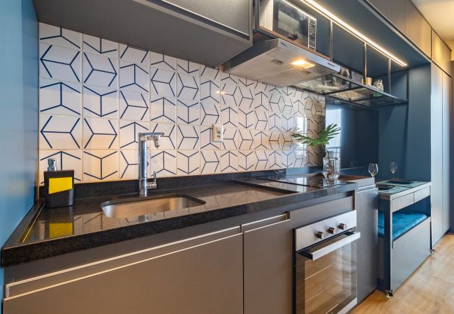 Studio in São Paulo - City view from the 22nd floor Studio in São Paulo - City view from the 22nd floor