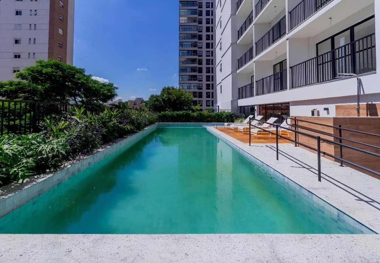 Apartment in São Paulo - Studio c/ academia e piscina a 3 min do Allianz Apartment in São Paulo - Studio c/ academia e piscina a 3 min do Allianz