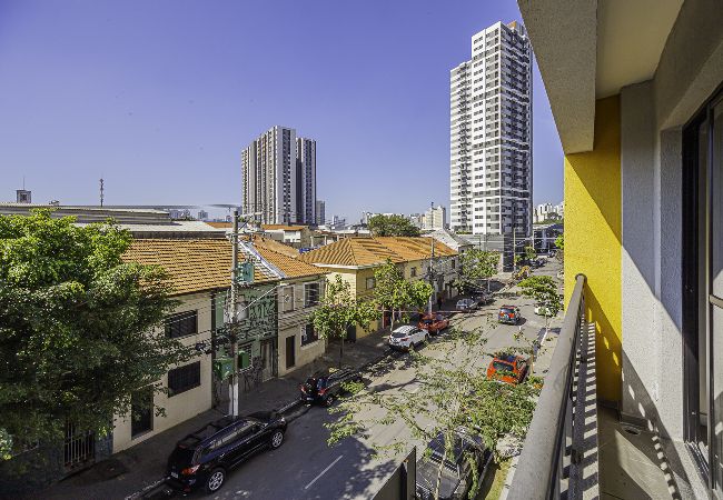 Apartment in São Paulo - Loft com smart lock e varanda no Bresser Apartment in São Paulo - Loft com smart lock e varanda no Bresser