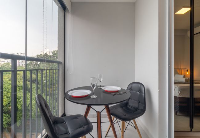 Studio in São Paulo - YCP 704 Pool, balcony and gym Studio in São Paulo - YCP 704 Pool, balcony and gym