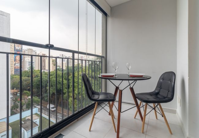 Studio in São Paulo - YCP 704 Pool, balcony and gym Studio in São Paulo - YCP 704 Pool, balcony and gym