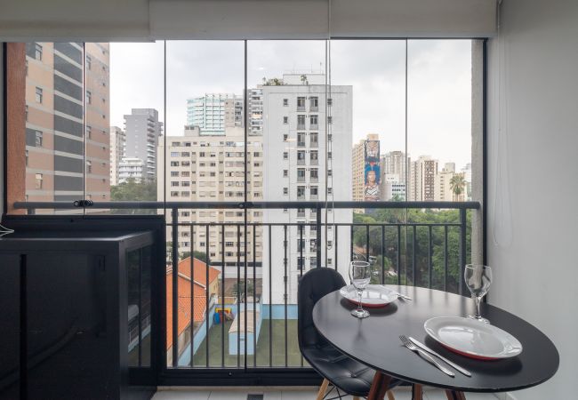 Studio in São Paulo - YCP 704 Pool, balcony and gym Studio in São Paulo - YCP 704 Pool, balcony and gym