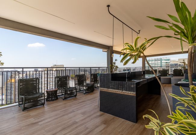 Studio in São Paulo - YCP 704 Pool, balcony and gym Studio in São Paulo - YCP 704 Pool, balcony and gym