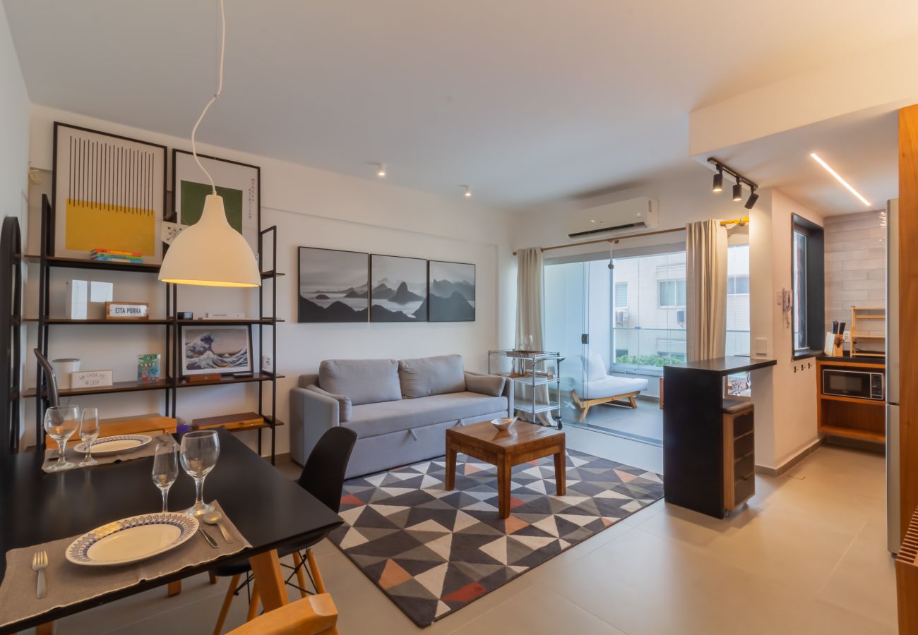 Apartment in Rio de Janeiro - Charming 1 minute from Barra Beach | PP105 Apartment in Rio de Janeiro - Charming 1 minute from Barra Beach | PP105