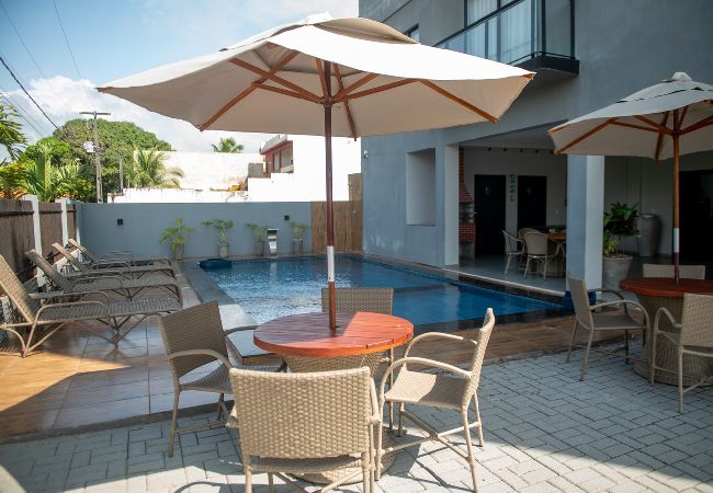 Apartment in Japaratinga - Apto a 100m da praia c 2 suítes, Wi Fi e Piscina