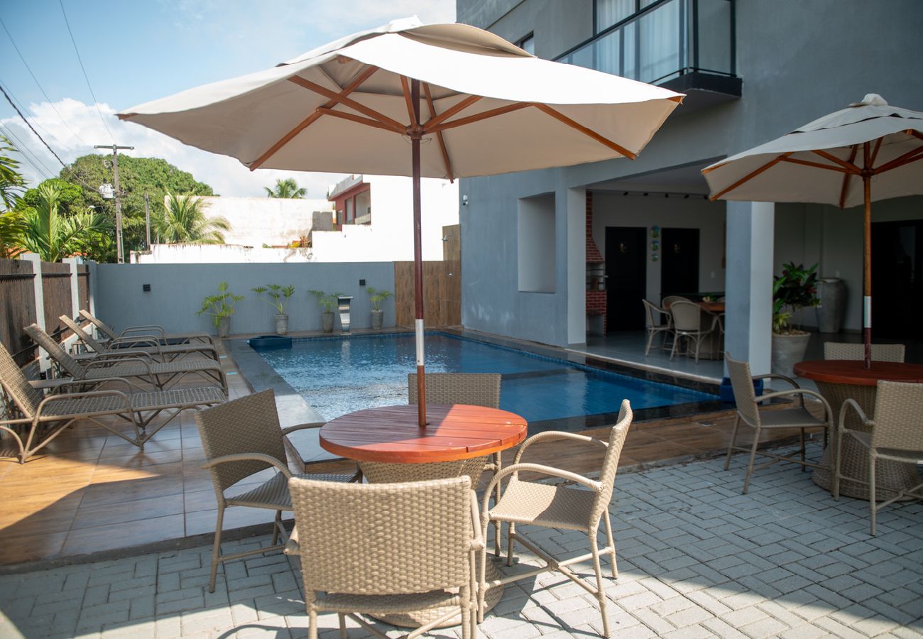 Apartment in Japaratinga - Apto a 100m da praia c 2 suítes, Wi Fi e Piscina