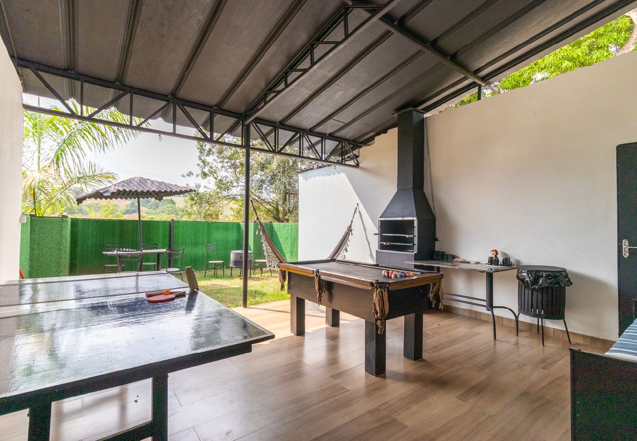House in Bragança Paulista - Bela Vista Casa 02: Jogos, Lareira e Churrasqueira