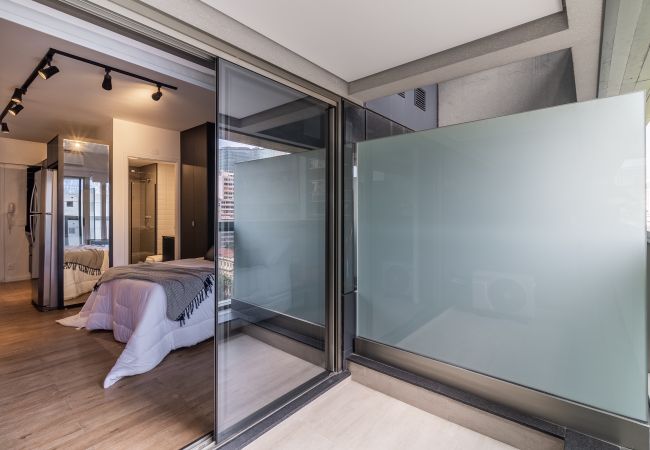 Estudio en São Paulo - Estudio de lujo con vistas a la ciudad a 50 metros del metro Estudio en São Paulo - Estudio de lujo con vistas a la ciudad a 50 metros del metro