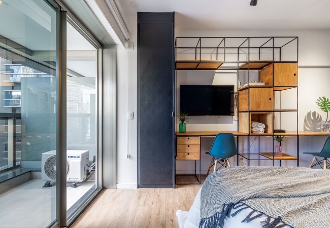 Estudio en São Paulo - Estudio de lujo con vistas a la ciudad a 50 metros del metro Estudio en São Paulo - Estudio de lujo con vistas a la ciudad a 50 metros del metro