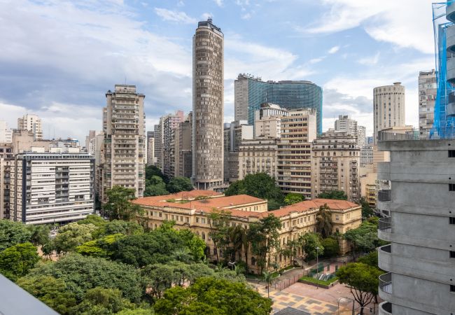 Estudio en São Paulo - Estudio de lujo con vistas a la ciudad a 50 metros del metro Estudio en São Paulo - Estudio de lujo con vistas a la ciudad a 50 metros del metro