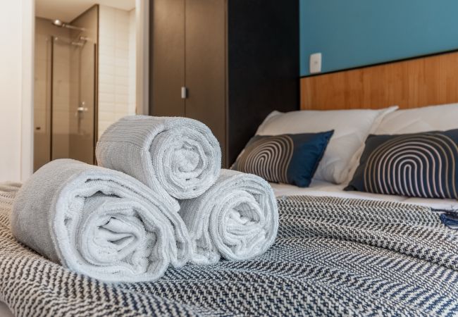 Estudio en São Paulo - Estudio de lujo con vistas a la ciudad a 50 metros del metro Estudio en São Paulo - Estudio de lujo con vistas a la ciudad a 50 metros del metro