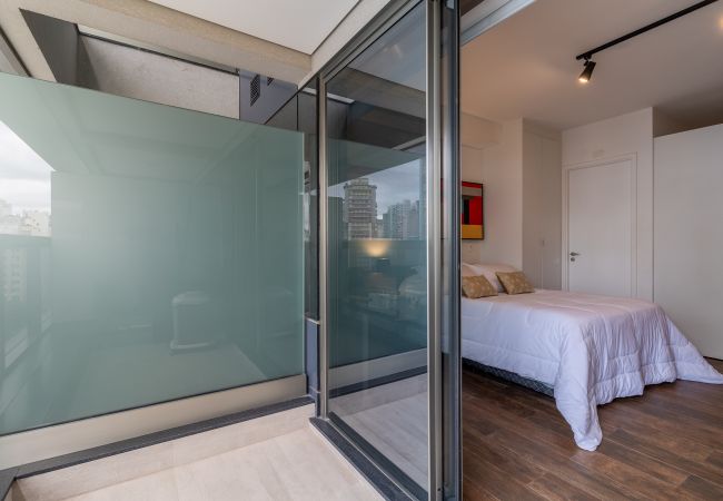Estudio en São Paulo - Nuevo estudio a 50 metros del metro con una vista increíble Estudio en São Paulo - Nuevo estudio a 50 metros del metro con una vista increíble