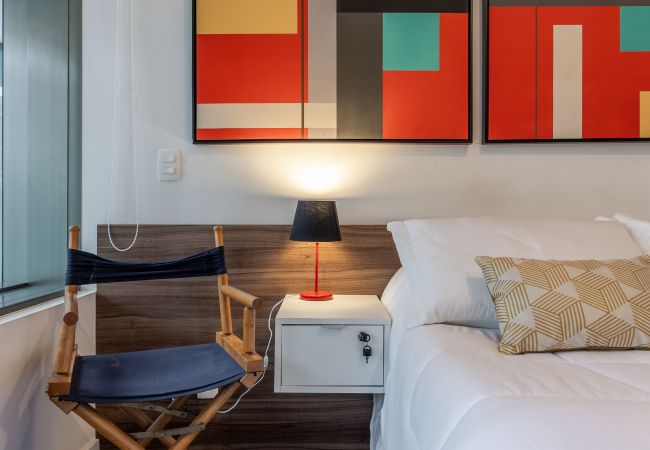 Estudio en São Paulo - Nuevo estudio a 50 metros del metro con una vista increíble Estudio en São Paulo - Nuevo estudio a 50 metros del metro con una vista increíble