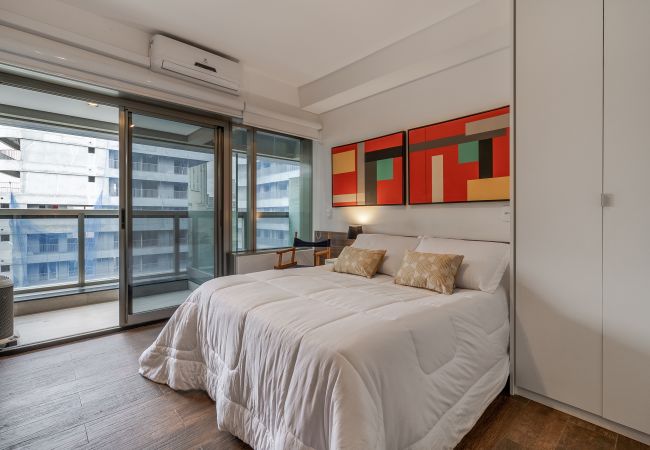 Estudio en São Paulo - Nuevo estudio a 50 metros del metro con una vista increíble Estudio en São Paulo - Nuevo estudio a 50 metros del metro con una vista increíble