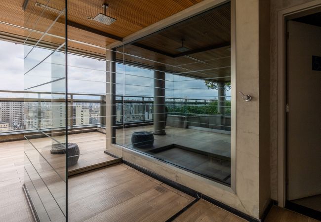 Estudio en São Paulo - Nuevo estudio a 50 metros del metro con una vista increíble Estudio en São Paulo - Nuevo estudio a 50 metros del metro con una vista increíble