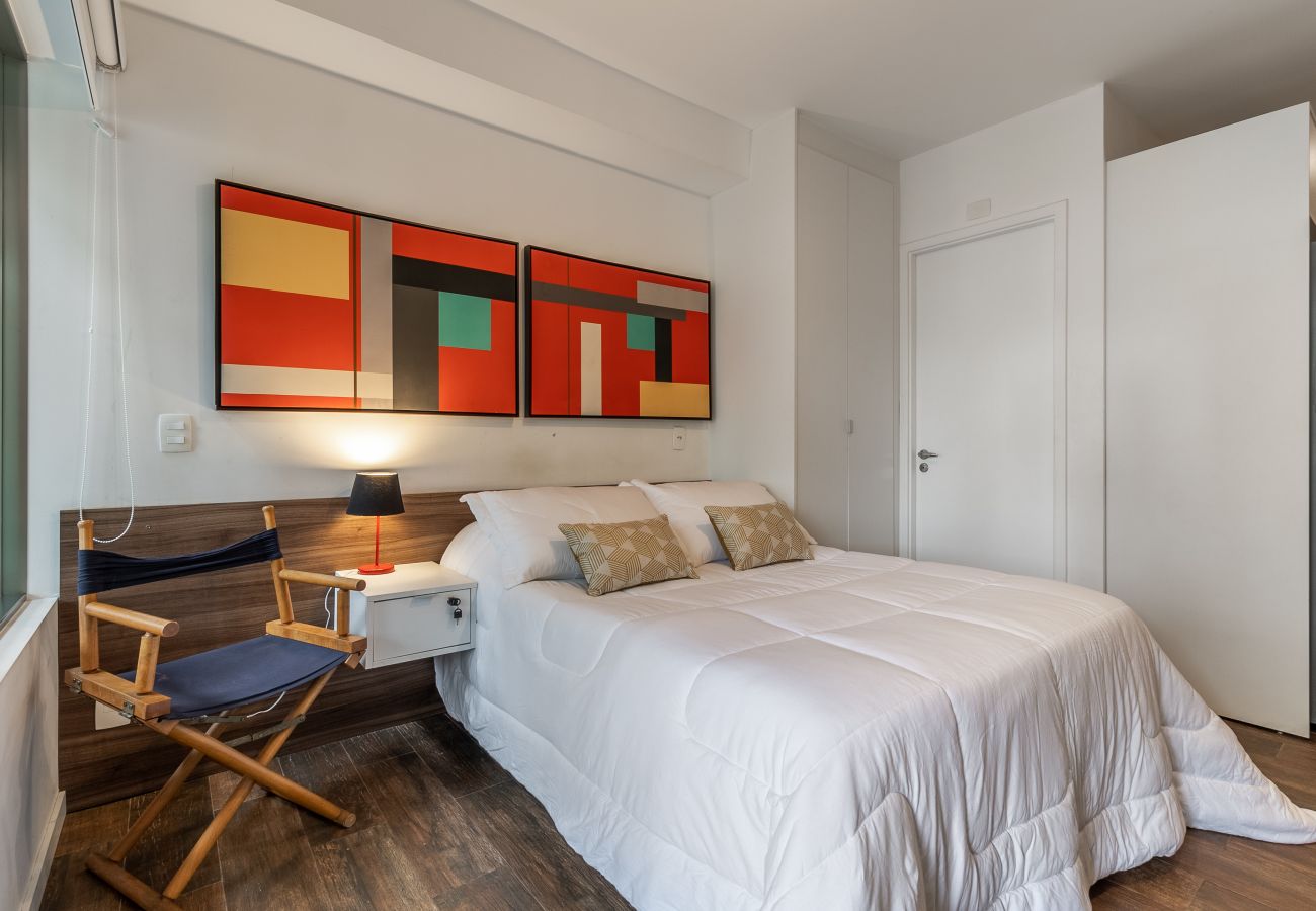 Estudio en São Paulo - Nuevo estudio a 50 metros del metro con una vista increíble Estudio en São Paulo - Nuevo estudio a 50 metros del metro con una vista increíble