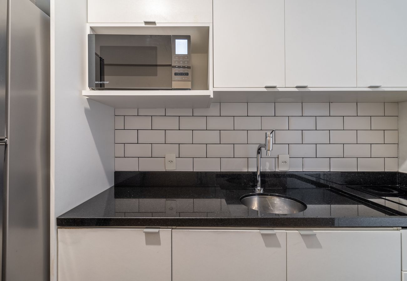 Estudio en São Paulo - Nuevo estudio a 50 metros del metro con una vista increíble Estudio en São Paulo - Nuevo estudio a 50 metros del metro con una vista increíble