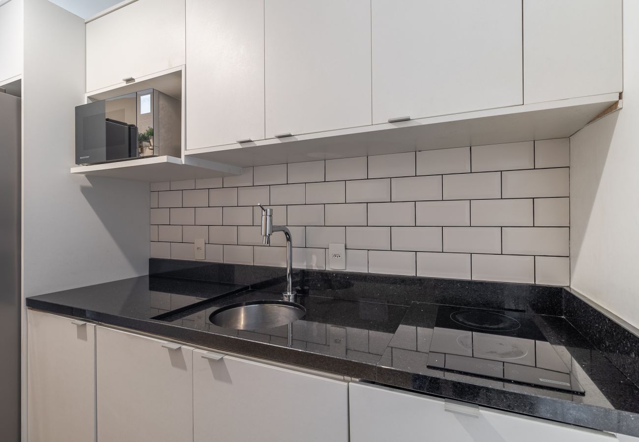 Estudio en São Paulo - Nuevo estudio a 50 metros del metro con una vista increíble Estudio en São Paulo - Nuevo estudio a 50 metros del metro con una vista increíble