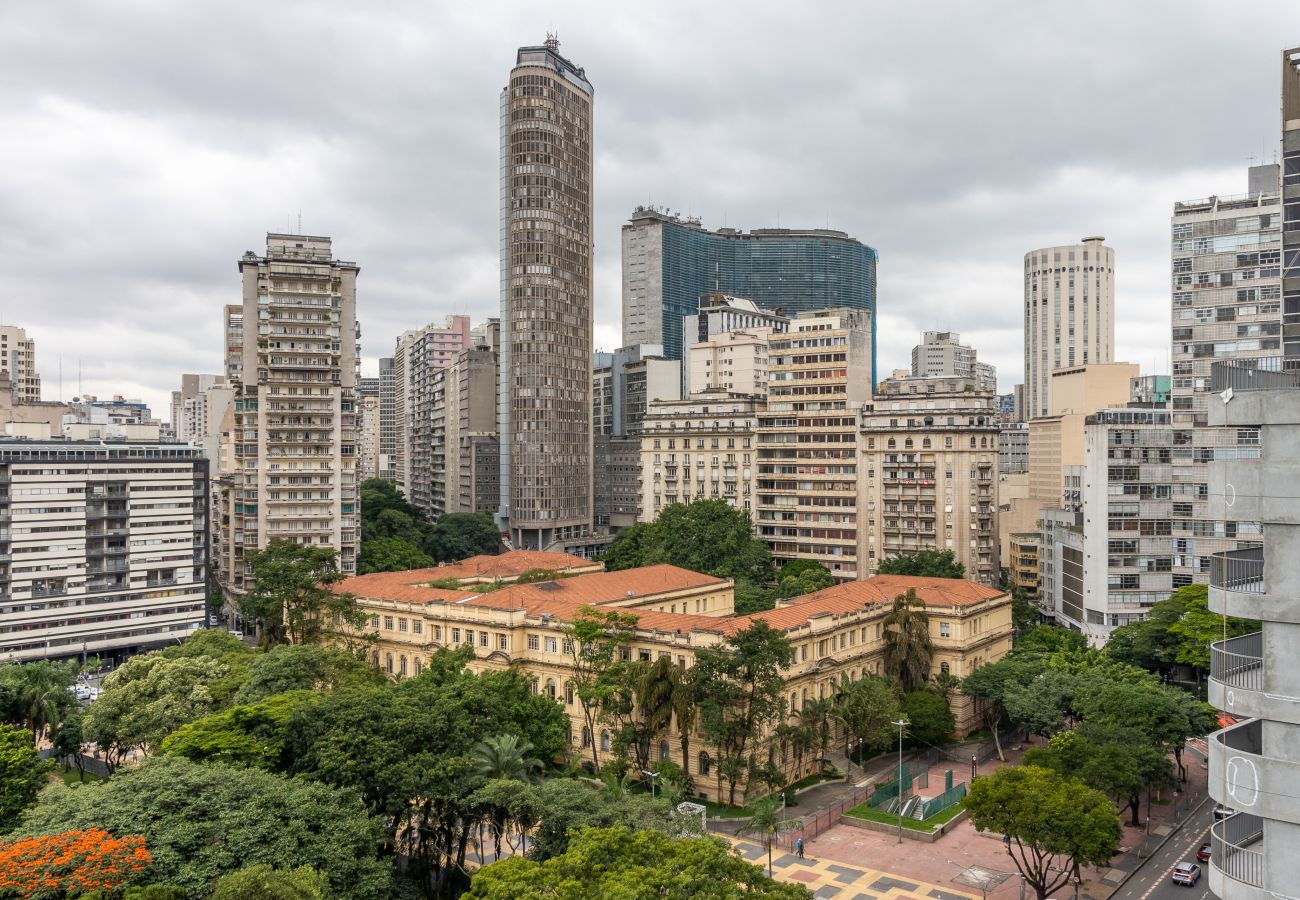Estudio en São Paulo - Nuevo estudio a 50 metros del metro con una vista increíble Estudio en São Paulo - Nuevo estudio a 50 metros del metro con una vista increíble