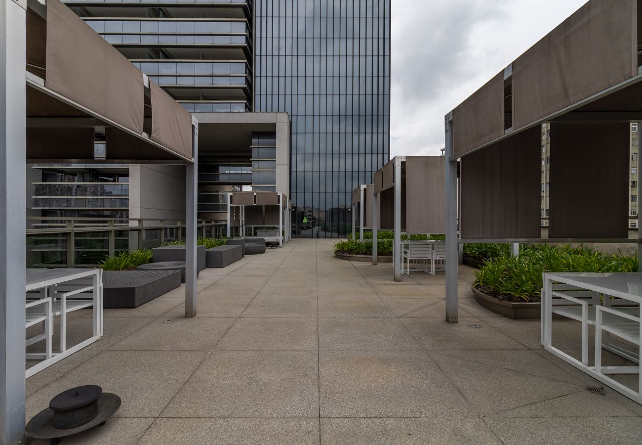 Estudio en São Paulo - Nuevo estudio a 50 metros del metro con una vista increíble Estudio en São Paulo - Nuevo estudio a 50 metros del metro con una vista increíble