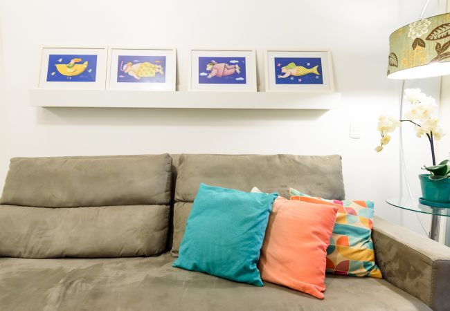 Apartamento en Rio de Janeiro - Vista lateral al mar, a 3min de la playa | PJ204 Apartamento en Rio de Janeiro - Vista lateral al mar, a 3min de la playa | PJ204