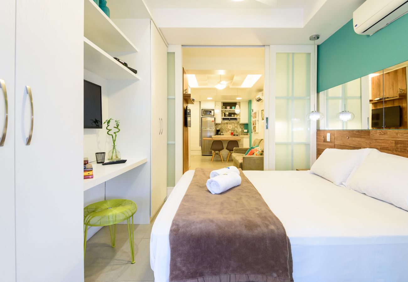 Apartamento en Rio de Janeiro - Vista lateral al mar, a 3min de la playa | PJ204 Apartamento en Rio de Janeiro - Vista lateral al mar, a 3min de la playa | PJ204