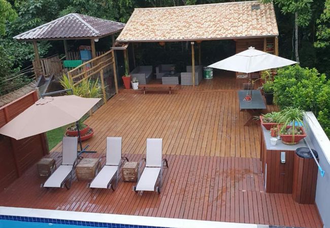 Casa en Caraguatatuba - Casa com piscina e churrasqueira em Massaguaçu/SP Casa en Caraguatatuba - Casa com piscina e churrasqueira em Massaguaçu/SP