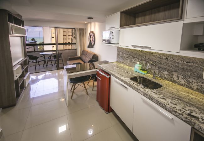 Estudio en João Pessoa - GOLDFLAT | Cabo Branco, Cobertura, Praia, Wifi.