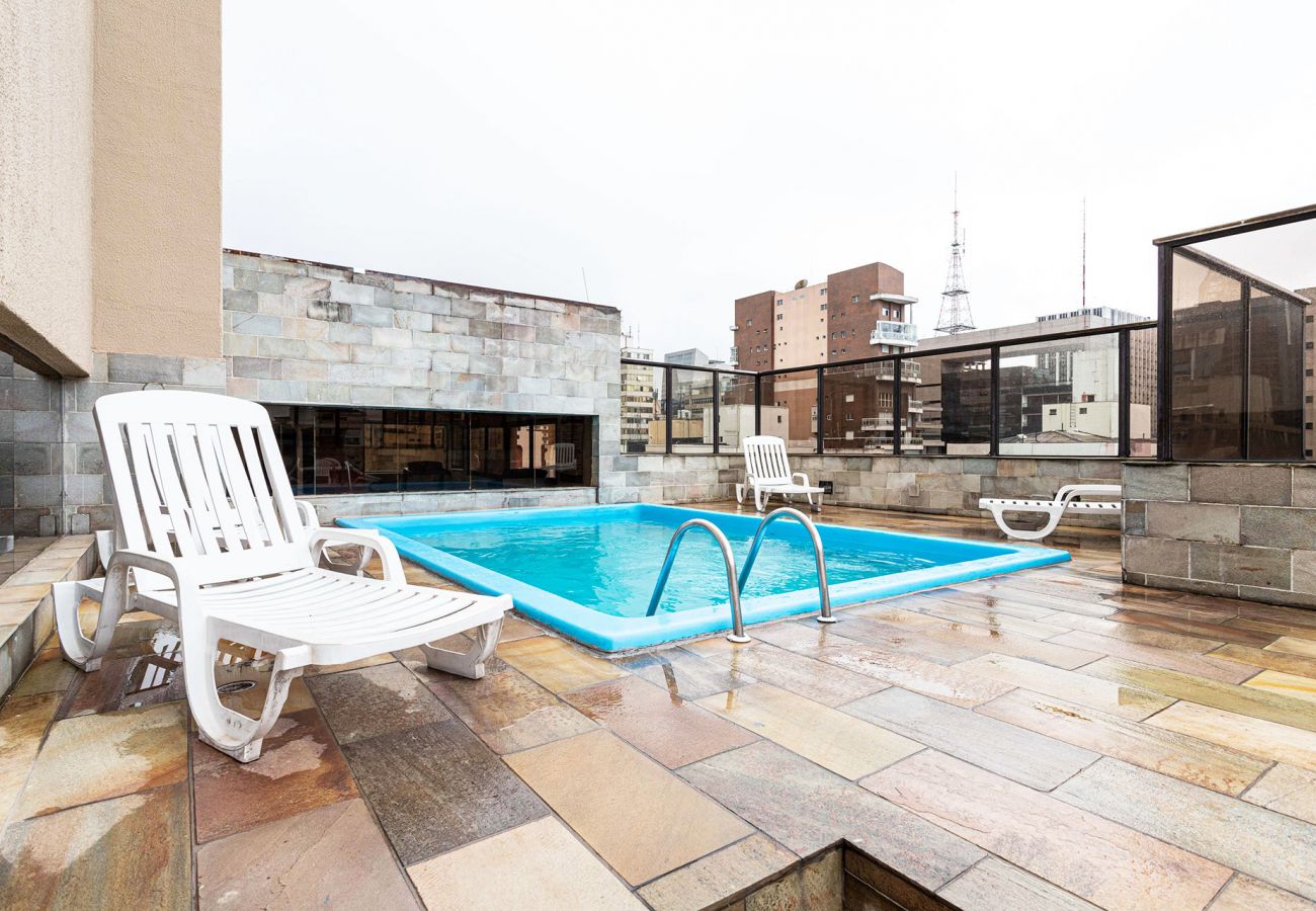 Apartamento en São Paulo - Apart-hotel próximo a Avenida Paulista com WiFi/SP