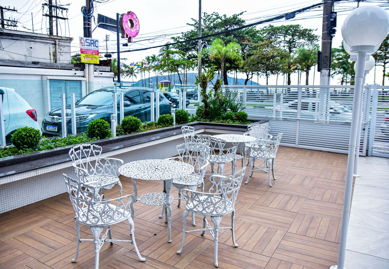 Apartamento en Santos - Apto beira-mar c ar-condicionado e boa localização