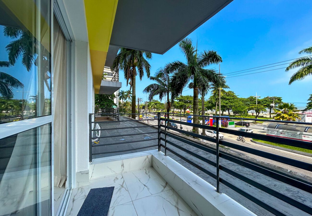 Apartamento en Santos - Apto confortável e estiloso com wi-fi a beira mar