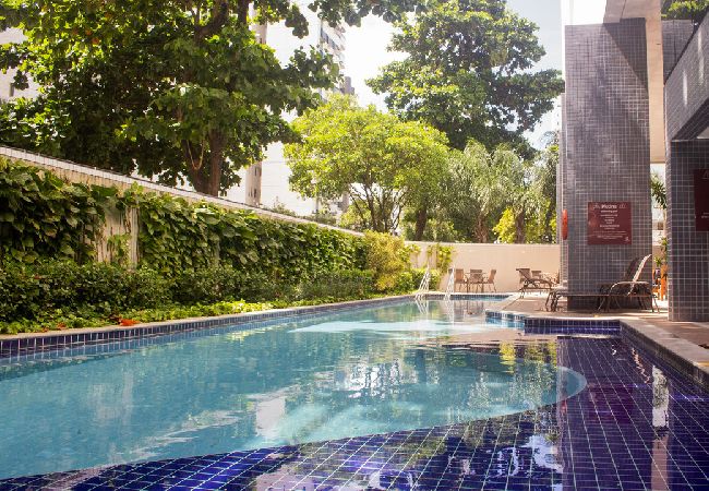 Apartamento en Recife - Apart-hotel c Wi-Fi próx à Praia de Boa Viagem/PE