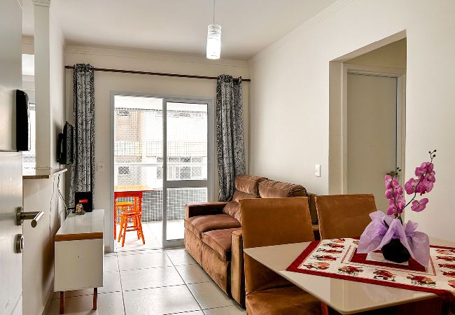Apartamento en Praia Grande - Apto com WiFi a 220m da Praia da Guilhermina/SP