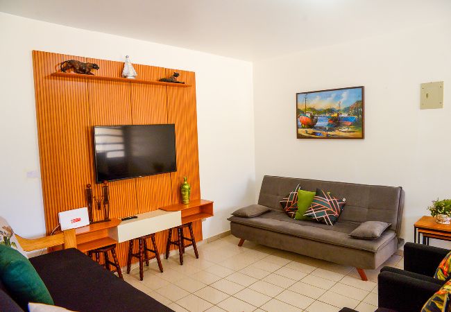 Apartamento en Ubatuba - Apto na cobertura a 300m da Praia Grande - Ubatuba