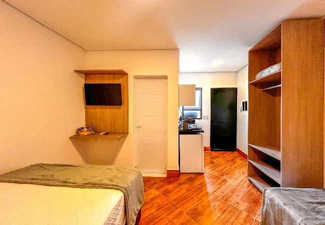 Apartamento en Bertioga - Incrível flat a beira mar na Praia de Guaratuba/SP Apartamento en Bertioga - Incrível flat a beira mar na Praia de Guaratuba/SP