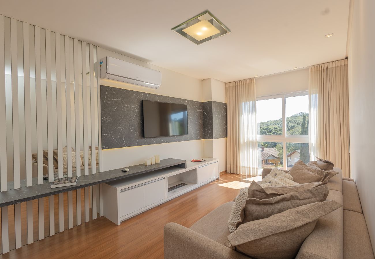 Apartamento en Gramado - Espaçoso Apto Alto Padrão 2 suítes junto ao centro