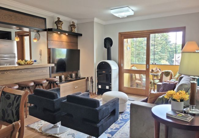Apartamento en Gramado - 3D (1 suíte) a 400m da R Coberta