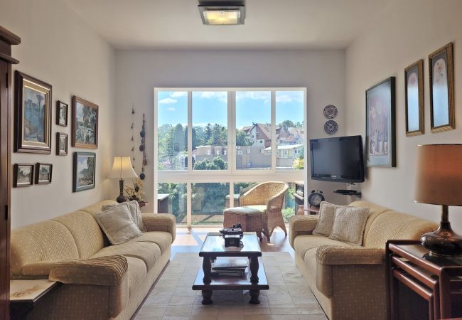 Apartamento en Gramado - Edelweiss, 2d a 500 m da R Coberta