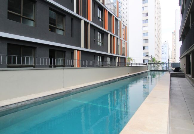 Estudio en São Paulo - Apto nos Jardins com Ar/Wifi/Piscina Estudio en São Paulo - Apto nos Jardins com Ar/Wifi/Piscina